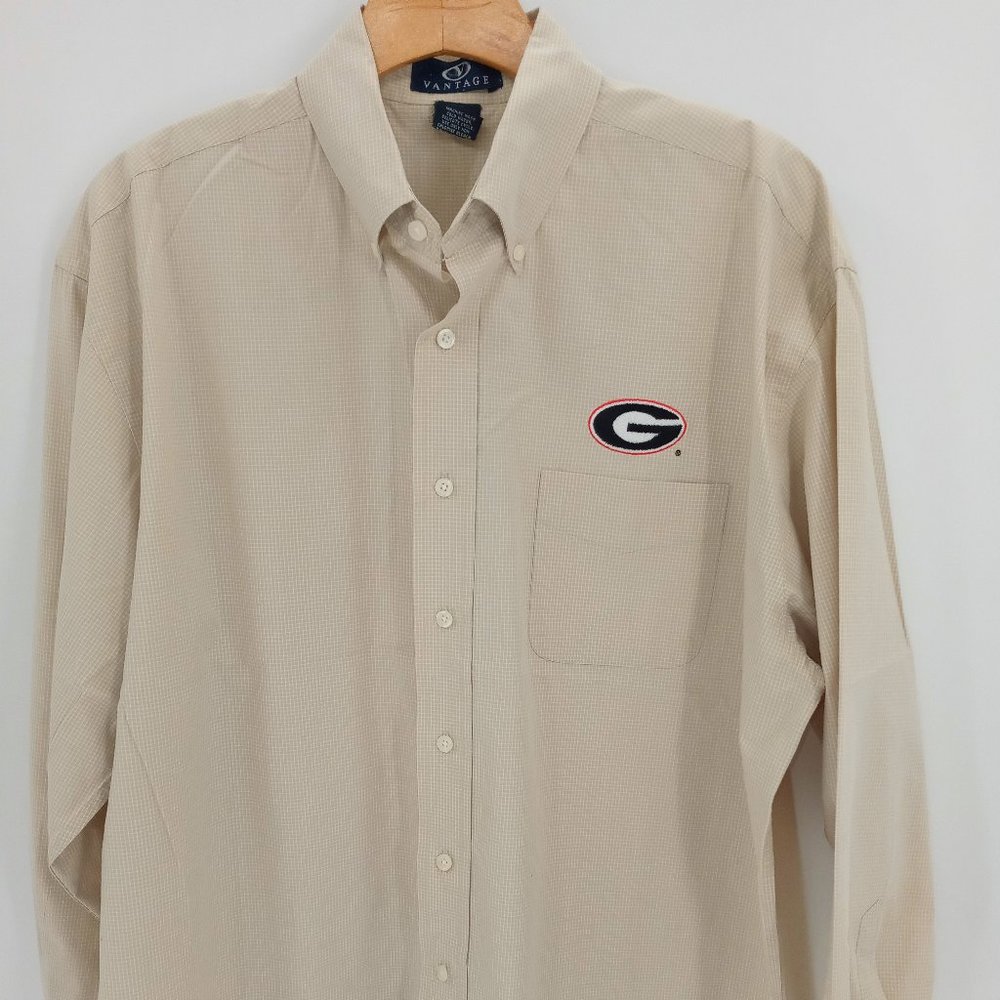 Vantage Georgia Bulldogs Casual Button Down Shirt